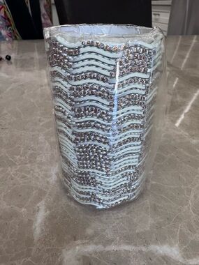 White and Silver Beaded Indian/Pakistani Bangle Bracelet Set